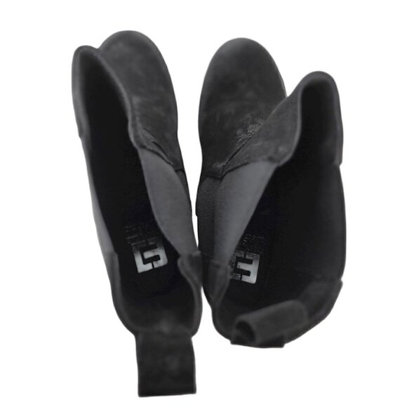 Made In Italy Suede Chelsea Booties Ankle Boots Women Black Size 10 - Picture 16 of 16